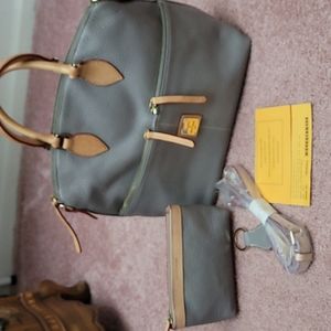 Vintage Dove Grey Dooney and Bourke Satchel